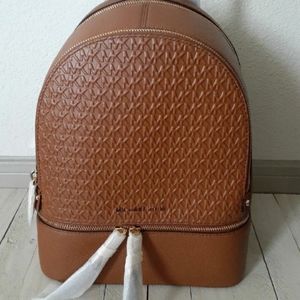 Michael Kors rhea medium backpack debossed leather